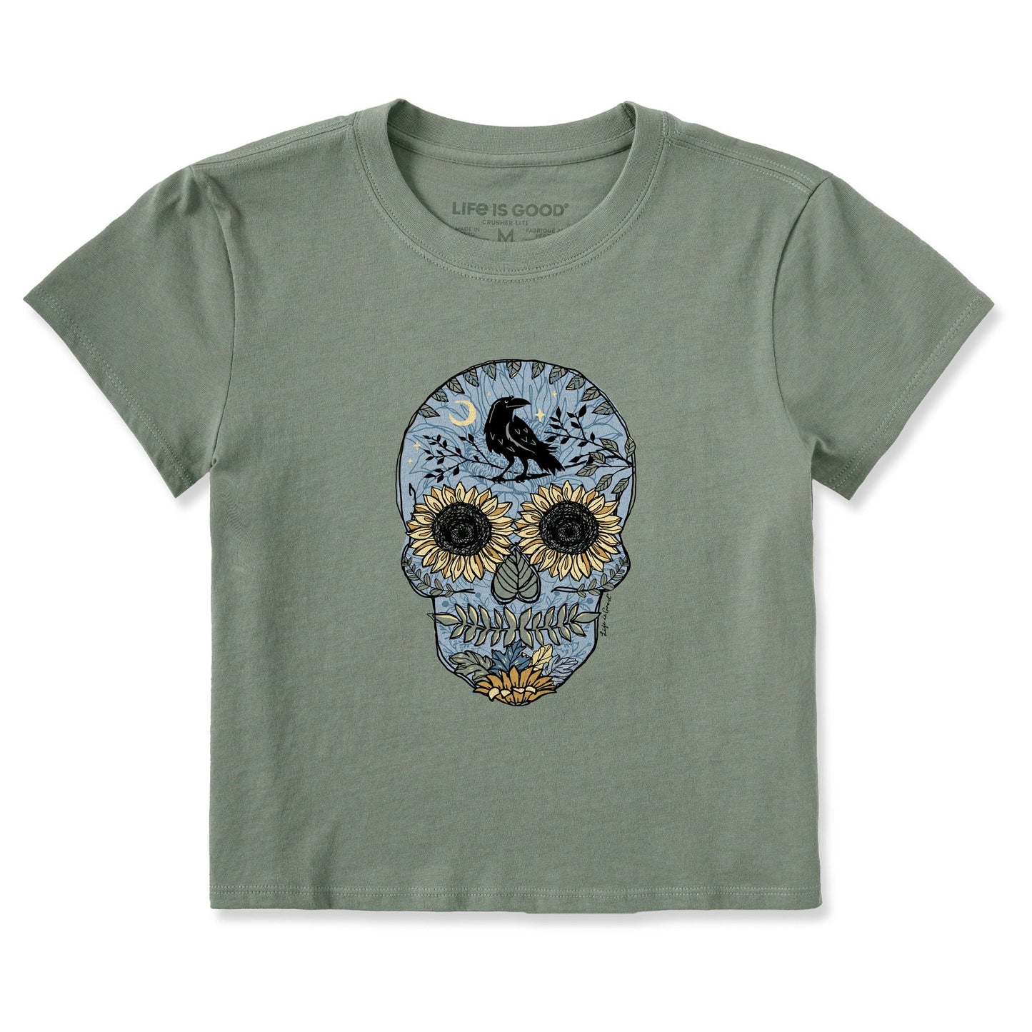 Women's Sunflower Skull Crusher-LITE Shrunken Tee