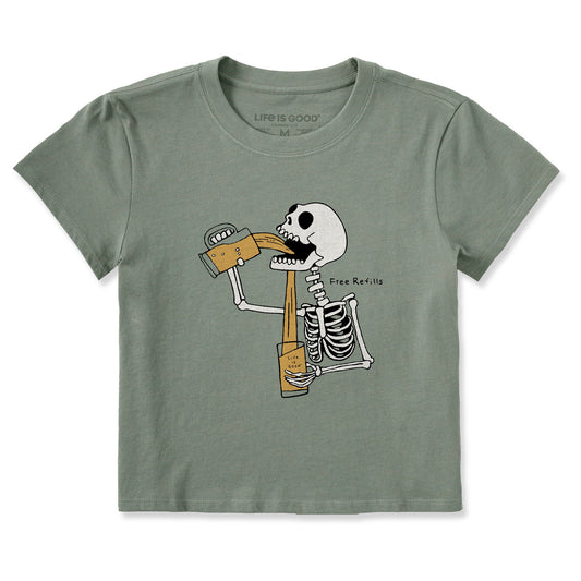 Women's Free Refills Skeleton Crusher-LITE Shrunken Tee