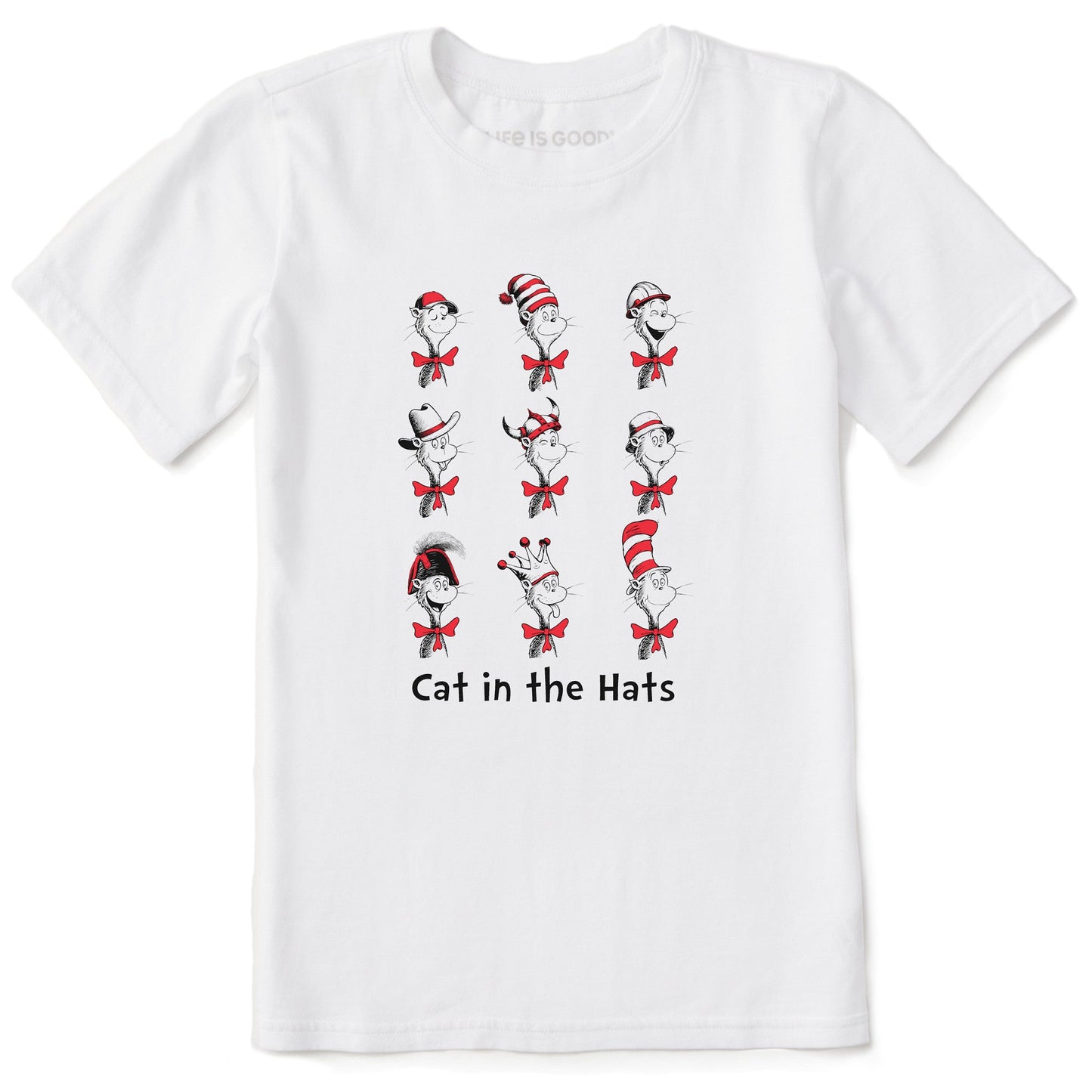 Kids Cat in the Hats Short Sleeve Crusher Tee