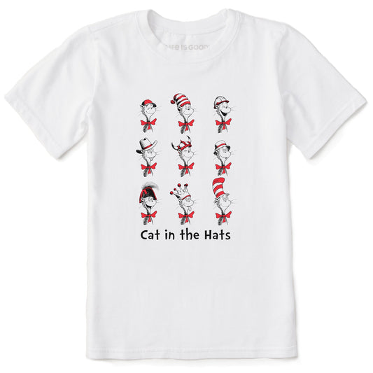 Kids Cat in the Hats Short Sleeve Crusher Tee