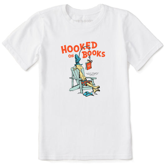 Kids Dr. Seuss Hooked On Books Short Sleeve Crusher Tee
