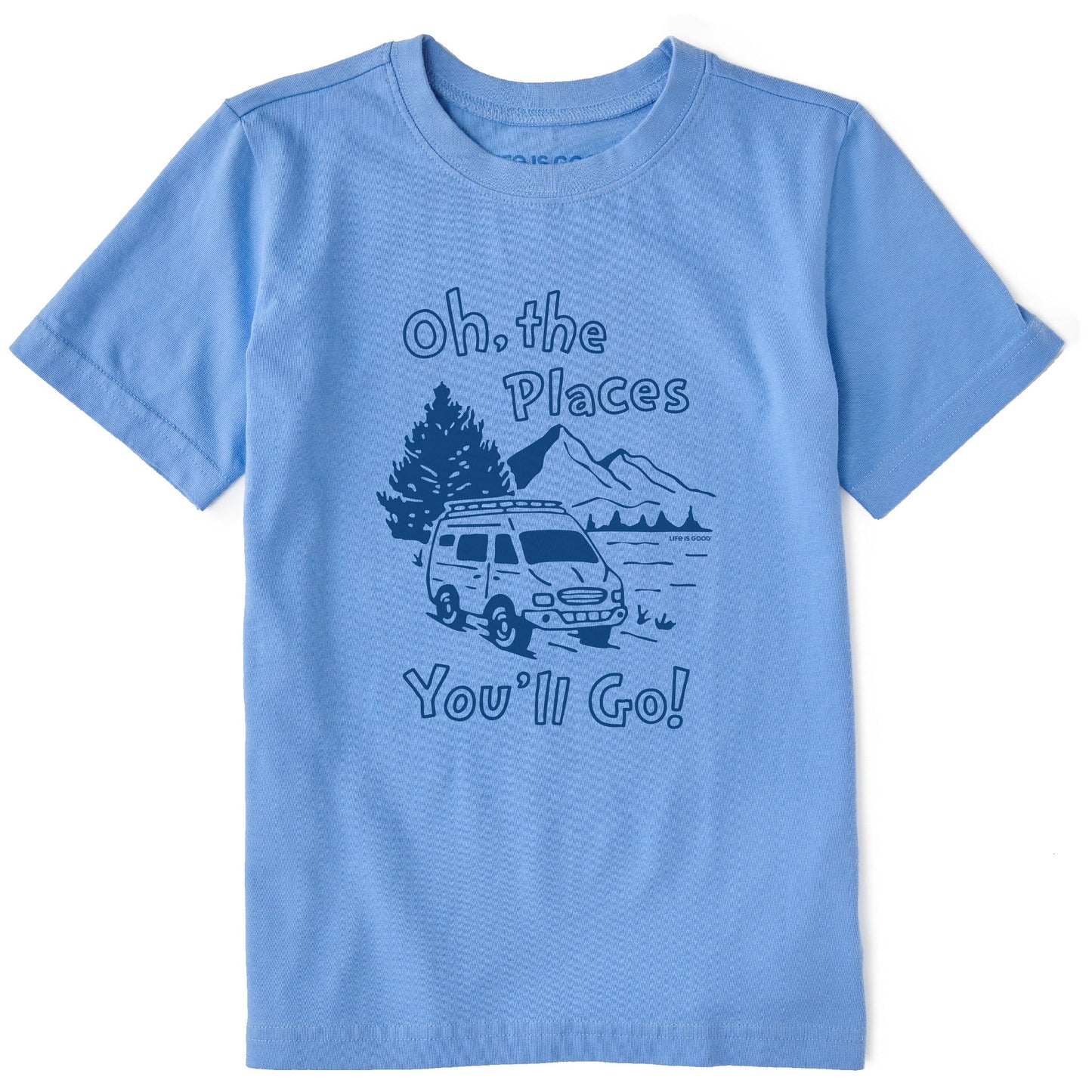 Kids Oh the Places You'll Go in an RV Short Sleeve Crusher Tee
