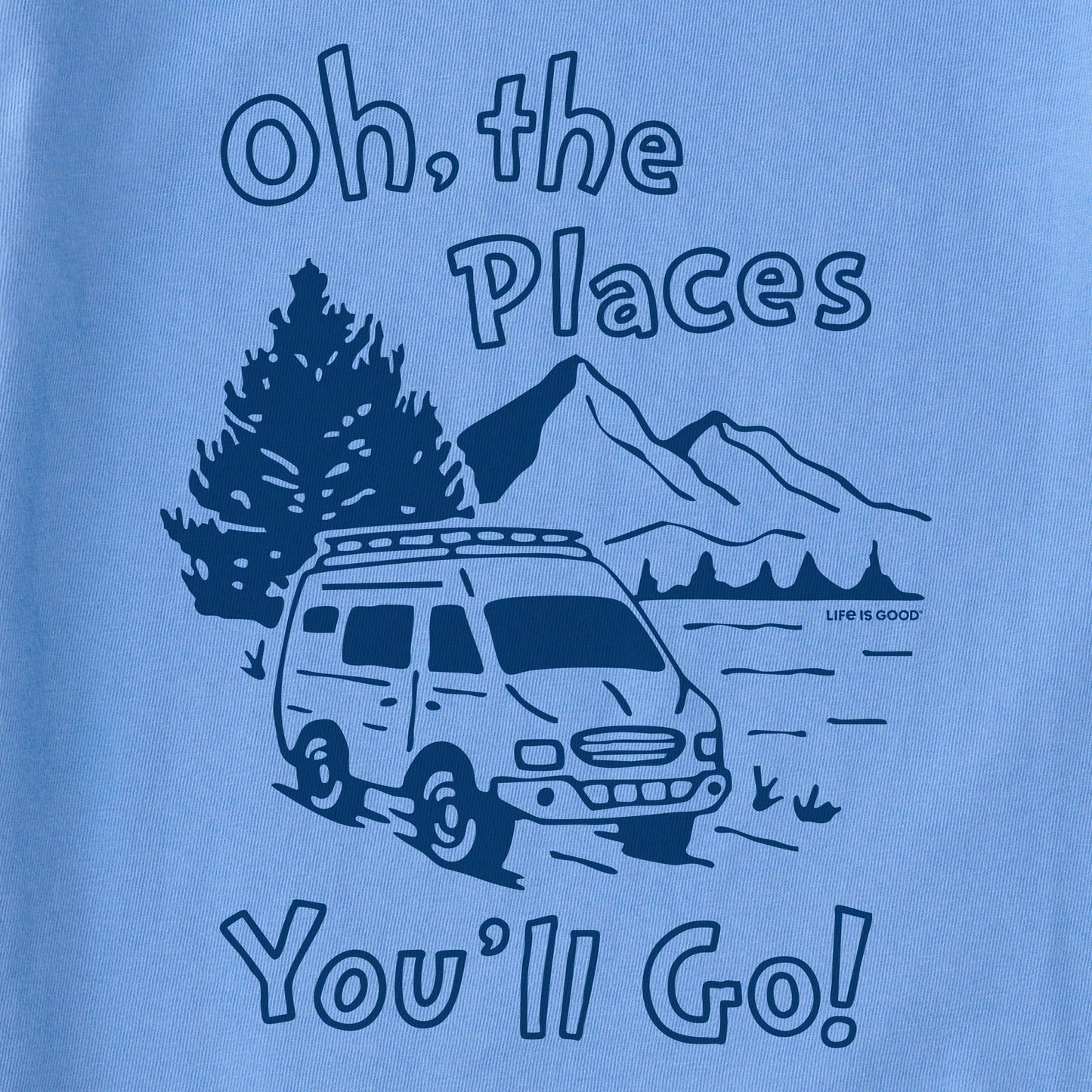 Kids Oh the Places You'll Go in an RV Short Sleeve Crusher Tee