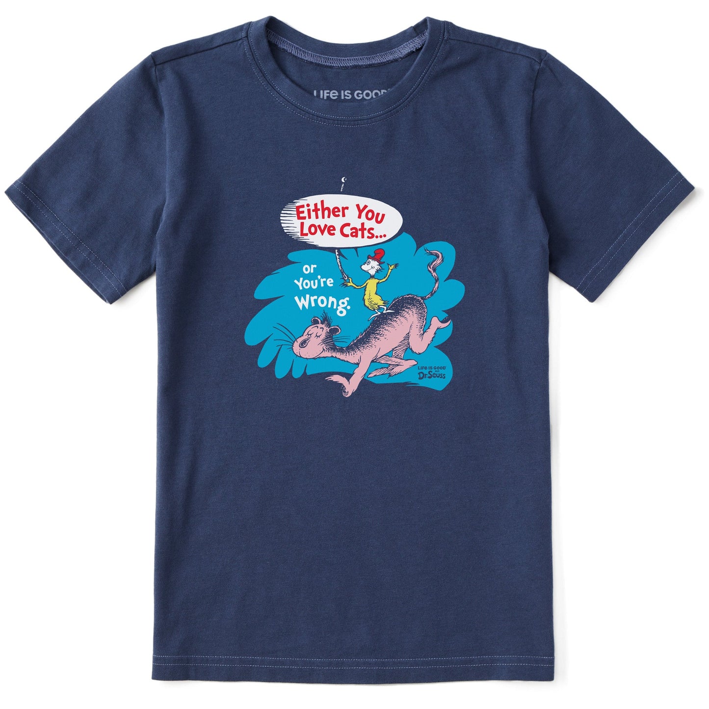 Kids Dr. Seuss Cat Love Short Sleeve Crusher Tee