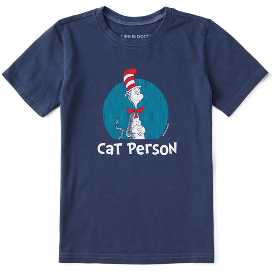 Kids Dr. Seuss Cat Person Short Sleeve Crusher Tee