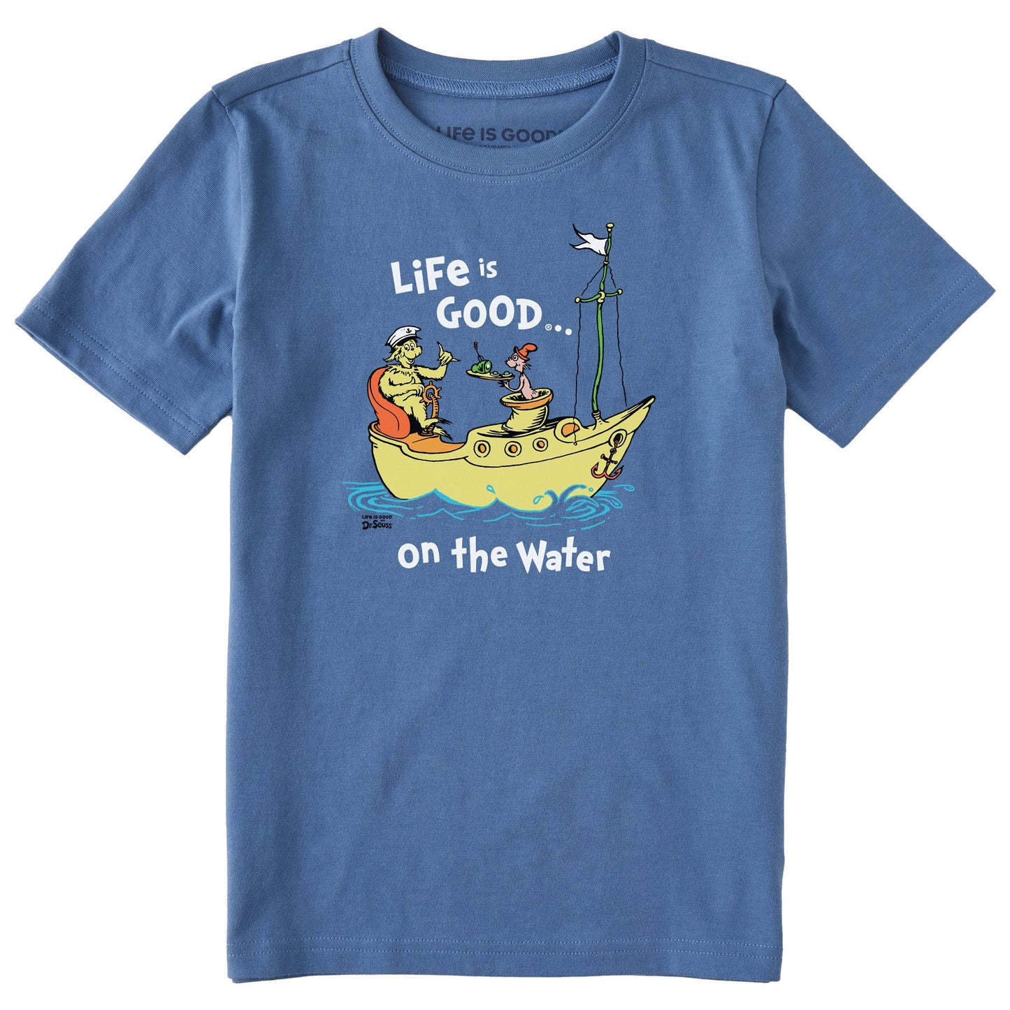 Kids Dr. Seuss Life is Good on the Water Short Sleeve Crusher Tee
