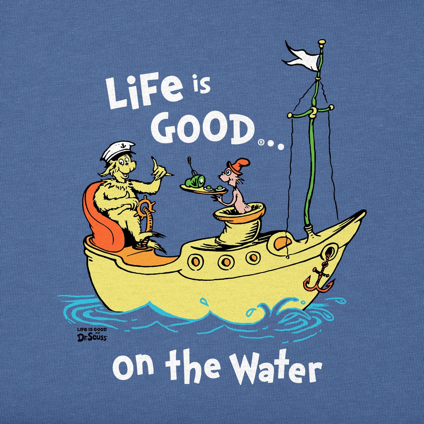 Kids Dr. Seuss Life is Good on the Water Short Sleeve Crusher Tee