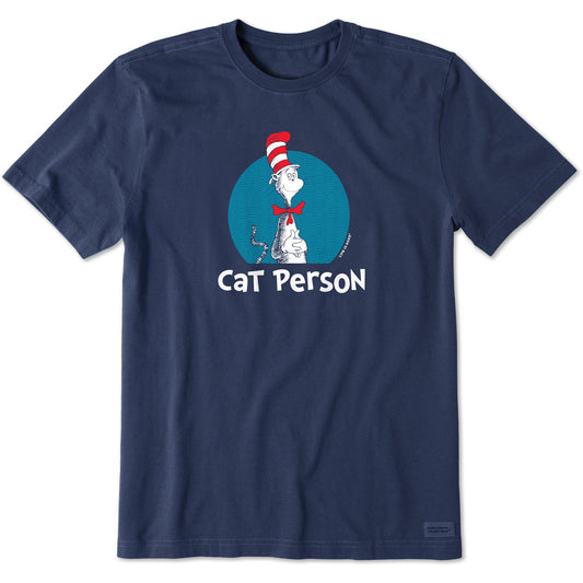 Men's Dr. Seuss Cat Person Short Sleeve Tee