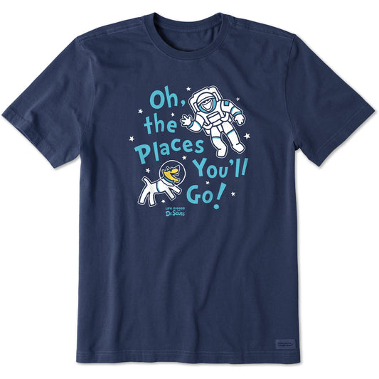 Men's Oh the Places You'll Go Space Short Sleeve Tee