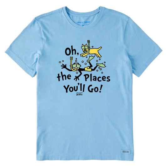 Men's Oh the Places You'll Go Scuba Short Sleeve Tee