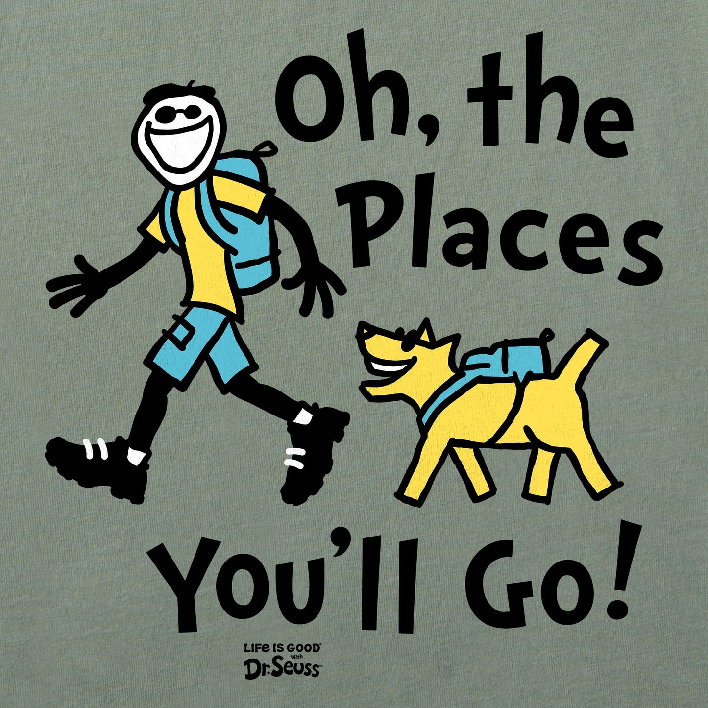 Men's Oh the Places You'll Go Hiking Short Sleeve Tee
