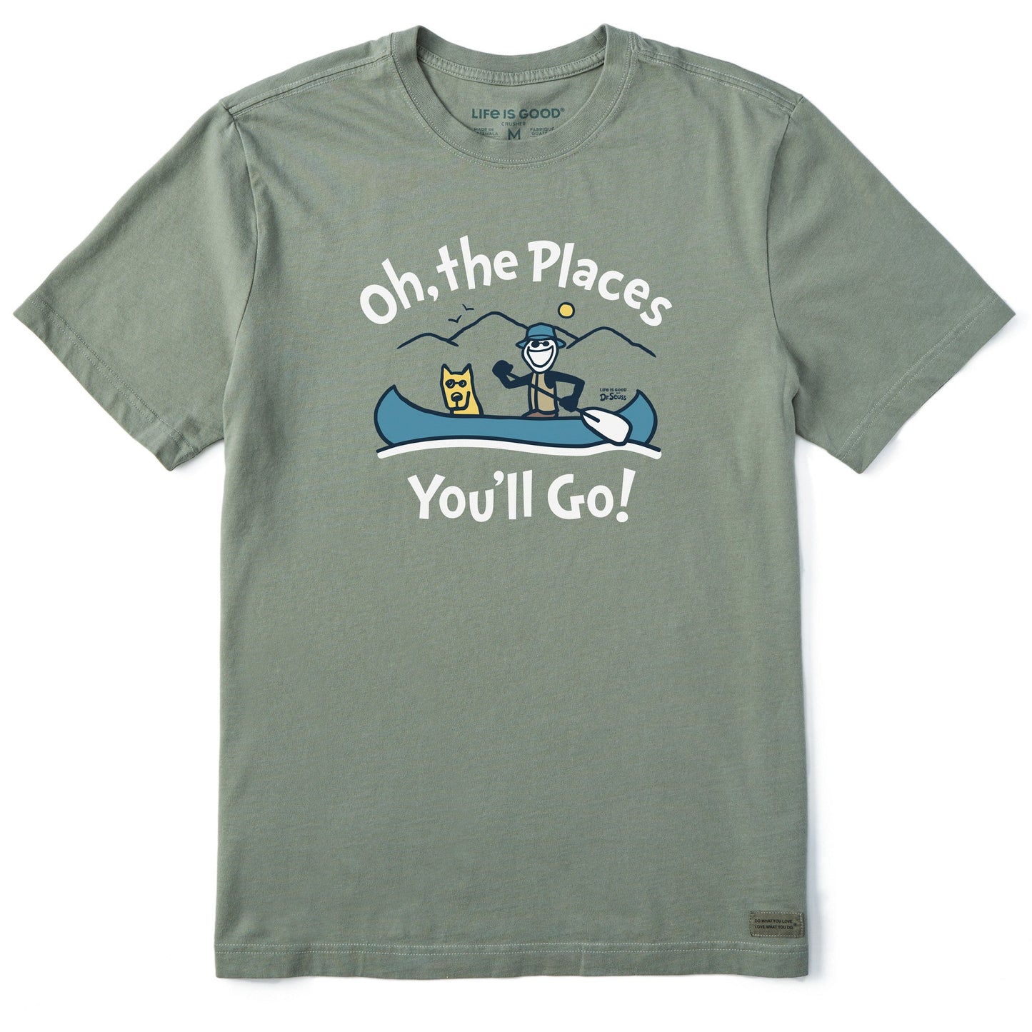 Men's Oh the Places You'll Go in a Canoe Short Sleeve Tee