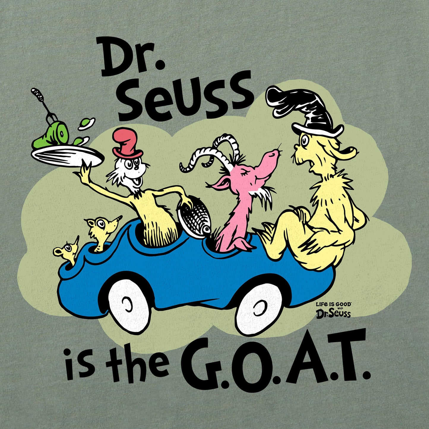 Men's Dr. Seuss is the GOAT Short Sleeve Tee