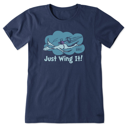Women's Dr. Seuss Just Wing It Short Sleeve Tee