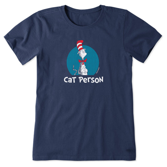 Women's Dr. Seuss Cat Person Short Sleeve Tee