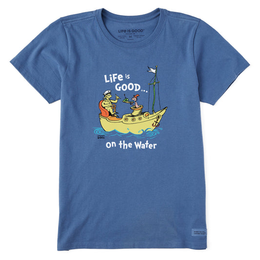 Women's Dr. Seuss Life is Good on the Water Short Sleeve Tee