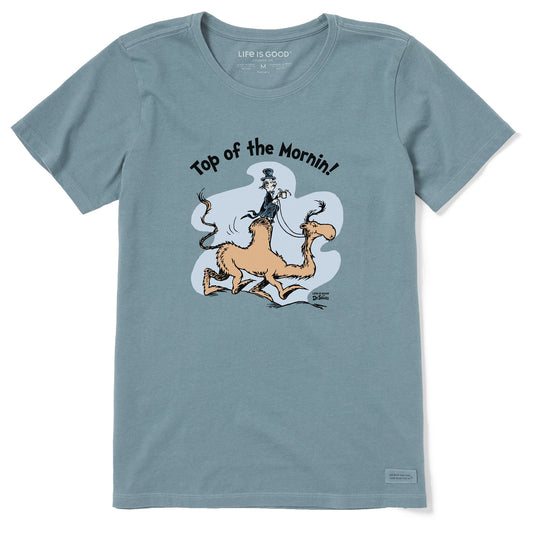 Women's Dr. Seuss Top of the Mornin Short Sleeve Crusher Tee