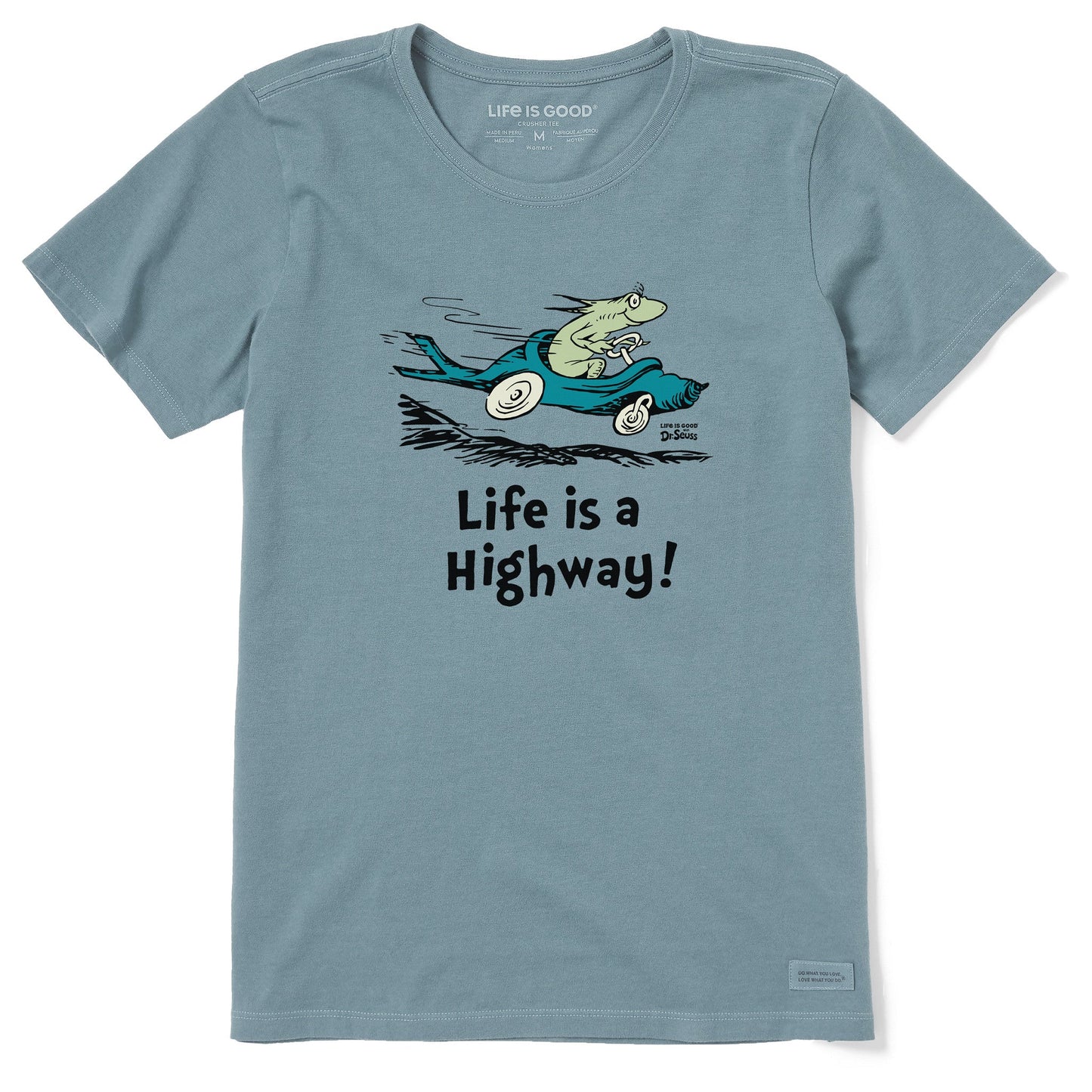 Women's Dr. Seuss Life is a Highway Short Sleeve Crusher Tee