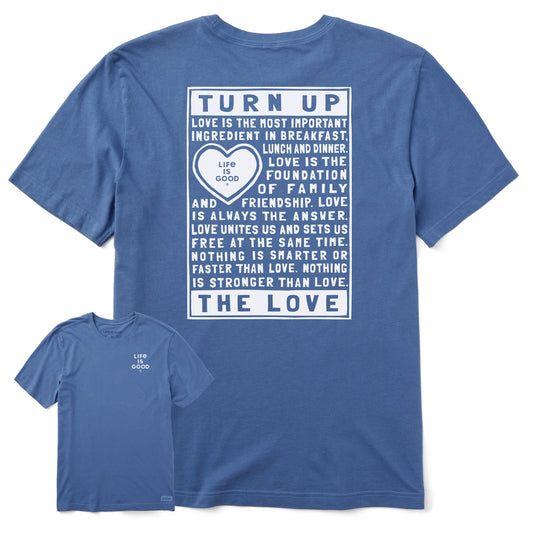 Men's Berts Love Manifesto Short Sleeve Crusher Tee