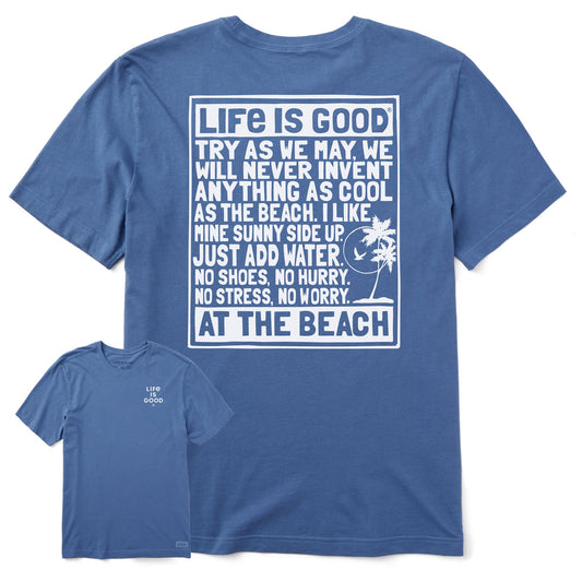 Men's Berts Beach Manifesto Short Sleeve Crusher Tee