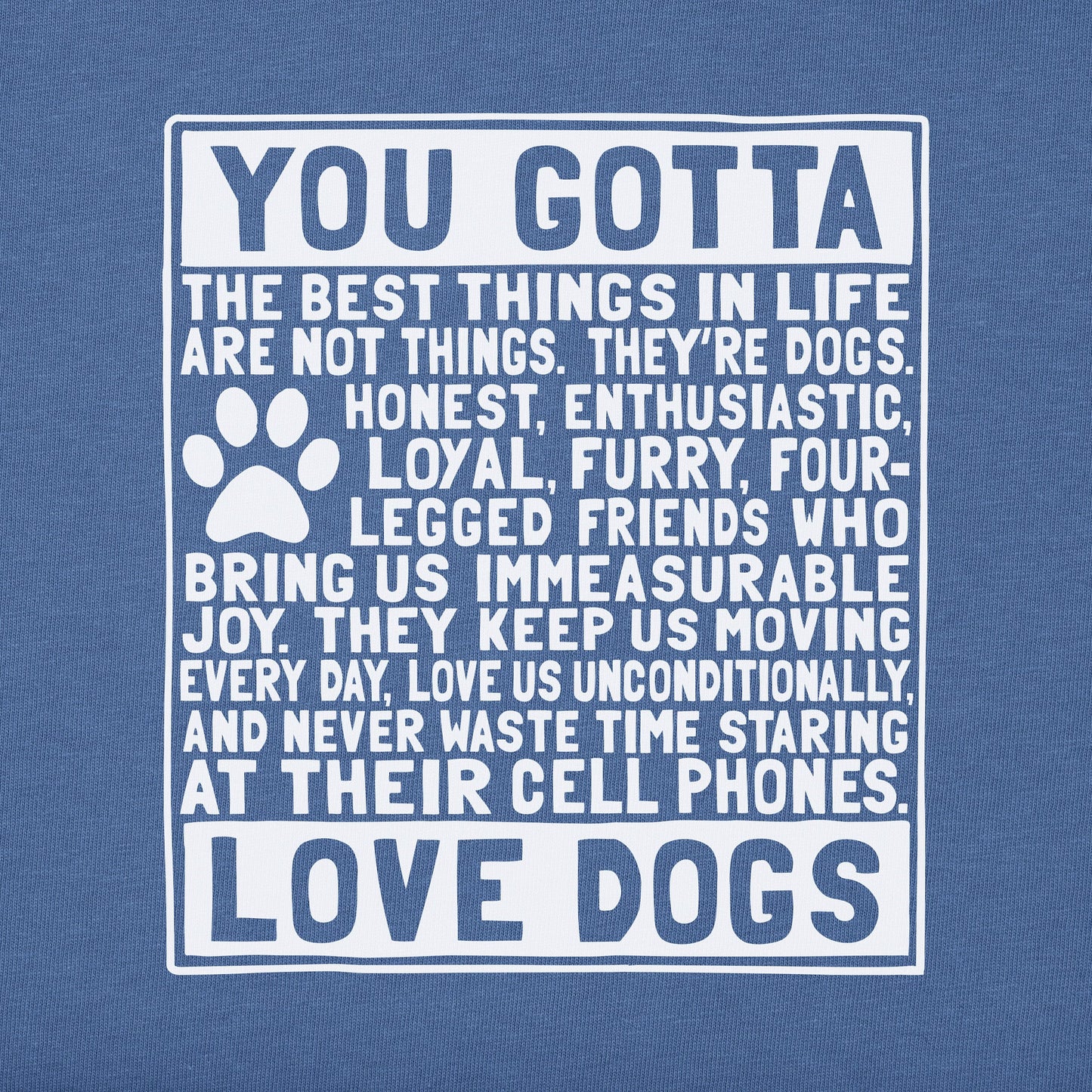 Men's Berts Dog Manifesto Short Sleeve Crusher Tee