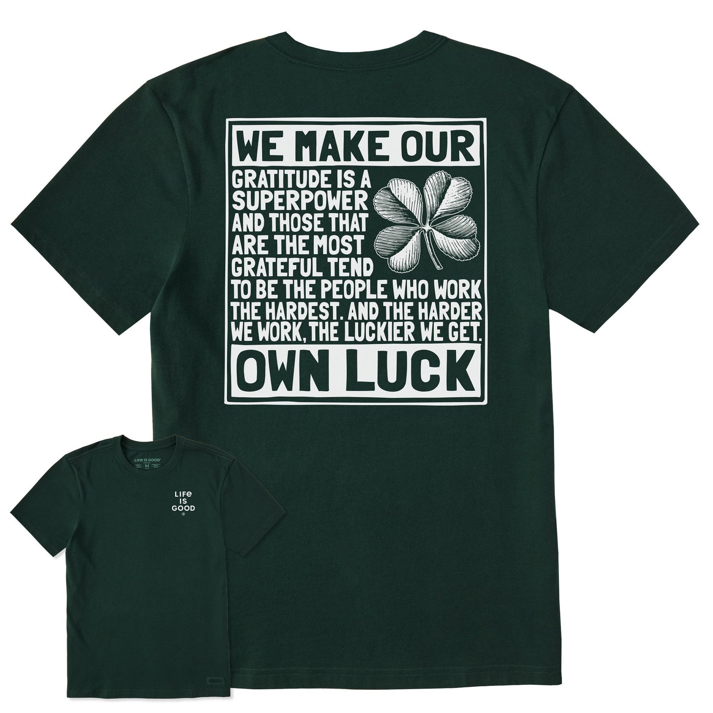 Men's Berts Luck Manifesto Short Sleeve Crusher Tee