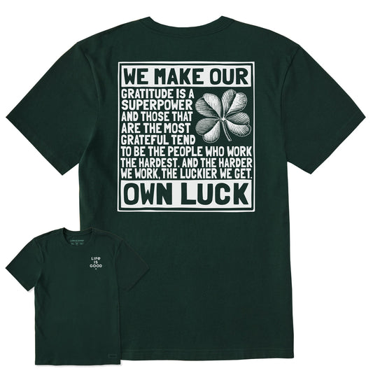 Men's Berts Luck Manifesto Short Sleeve Crusher Tee
