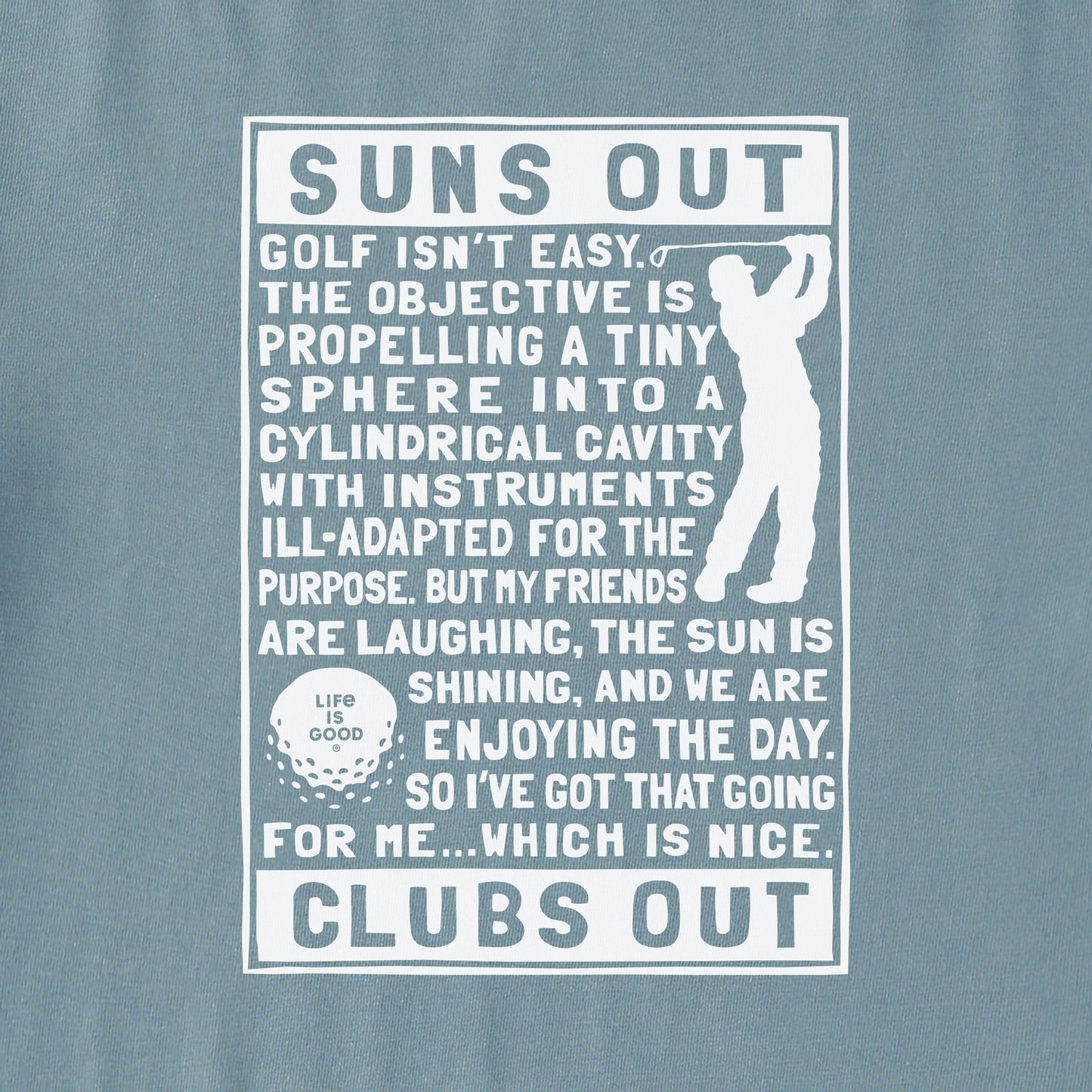 Men's Berts Golf Manifesto Short Sleeve Crusher Tee