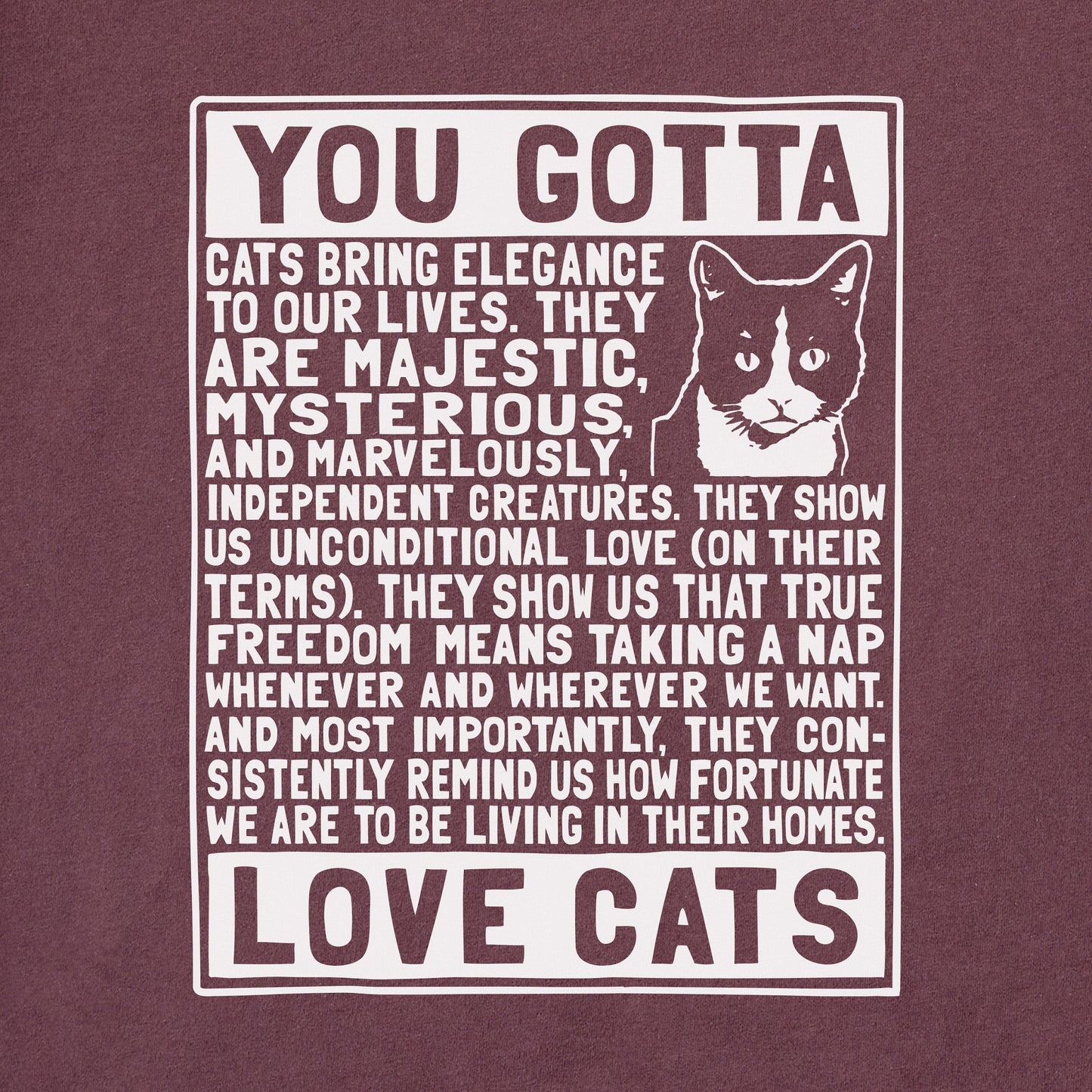 Men's Berts Cat Manifesto Short Sleeve Crusher Tee