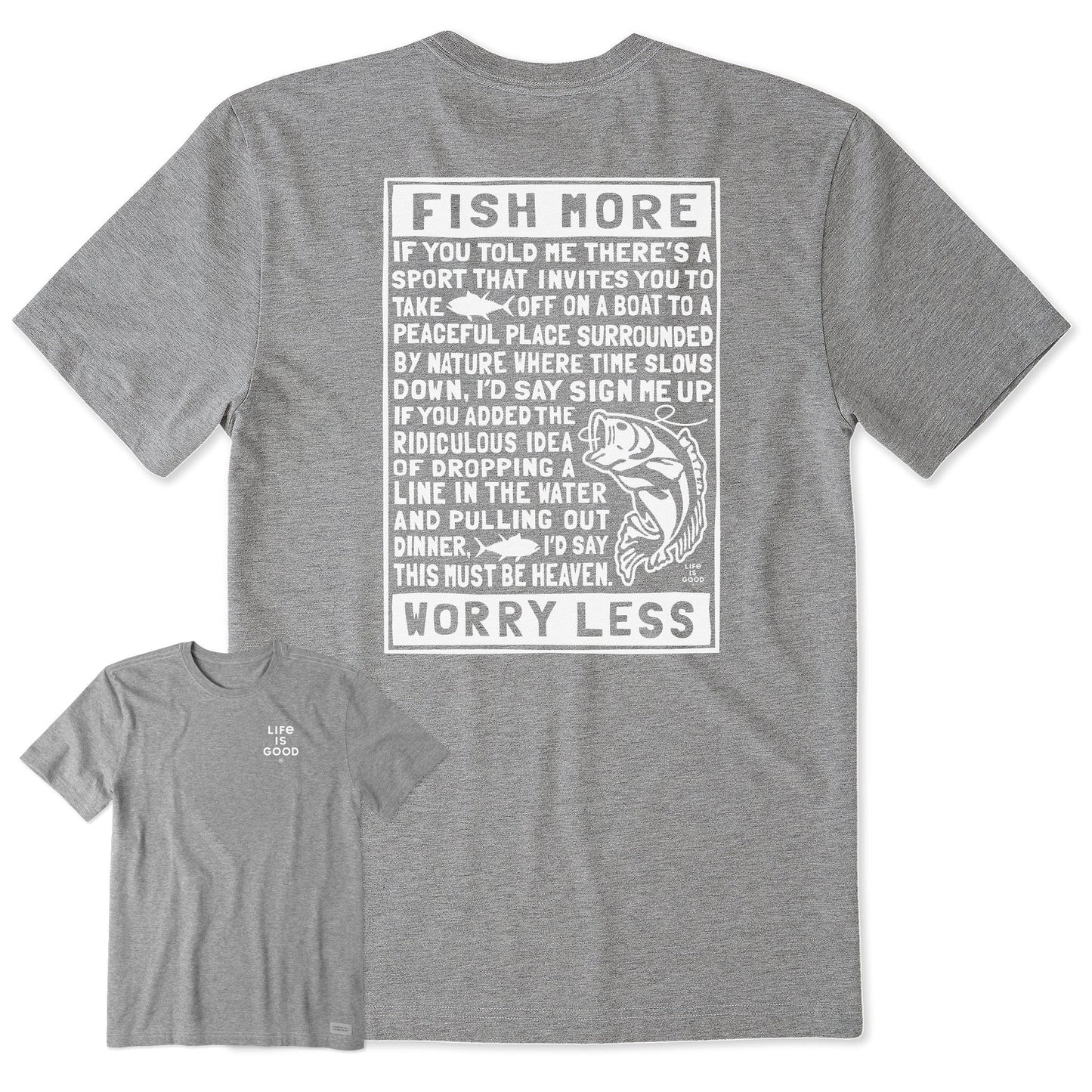 Men's Berts Fishing Manifesto Short Sleeve Crusher Tee