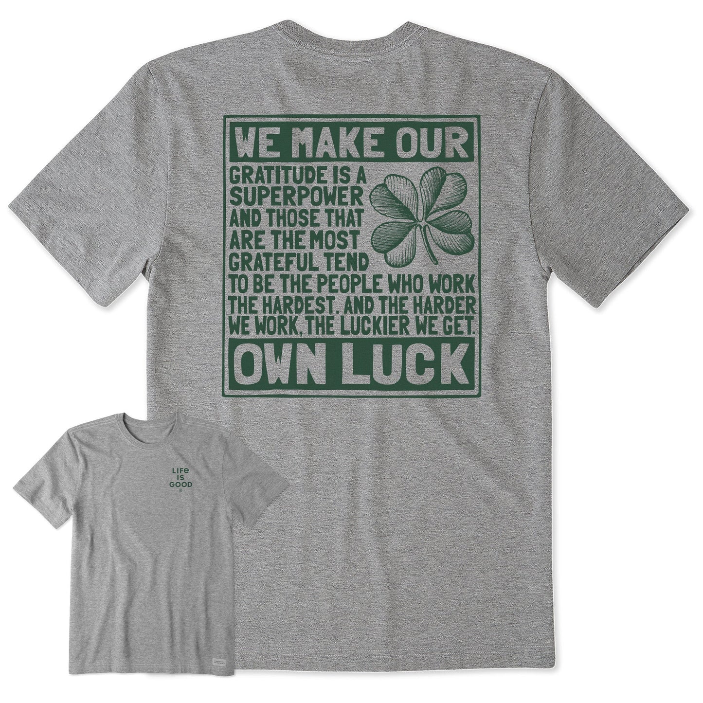 Men's Berts Luck Manifesto Short Sleeve Crusher Tee