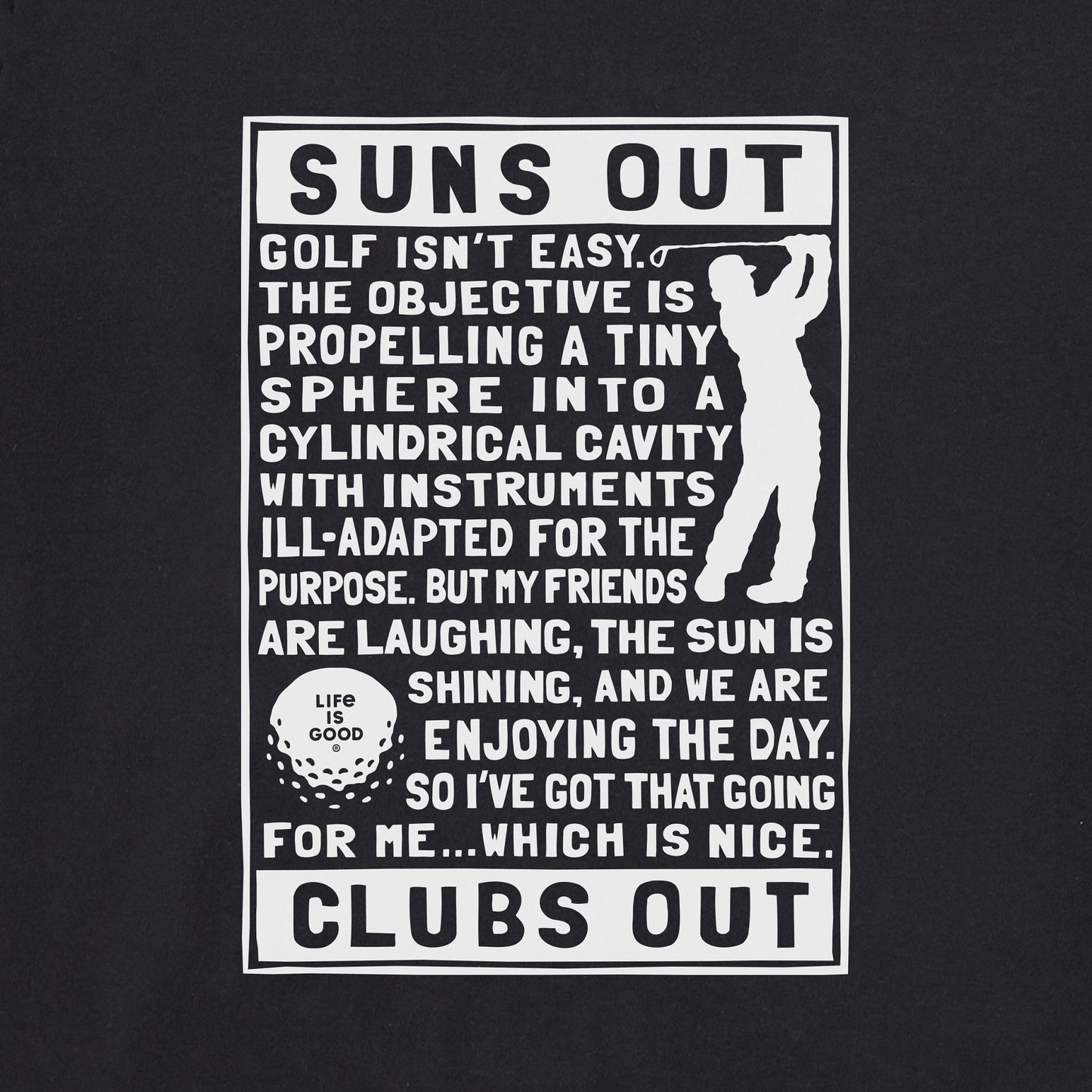 Men's Berts Golf Manifesto Short Sleeve Crusher Tee