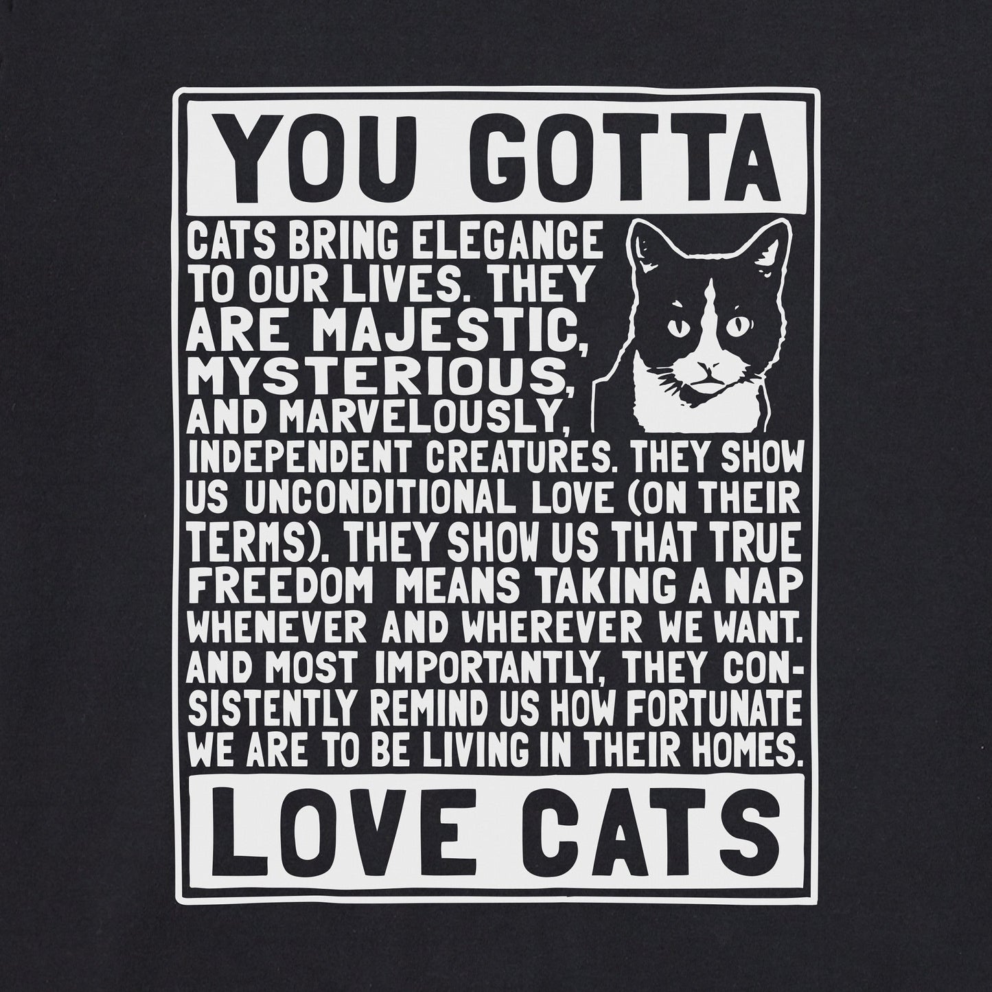 Men's Berts Cat Manifesto Short Sleeve Crusher Tee