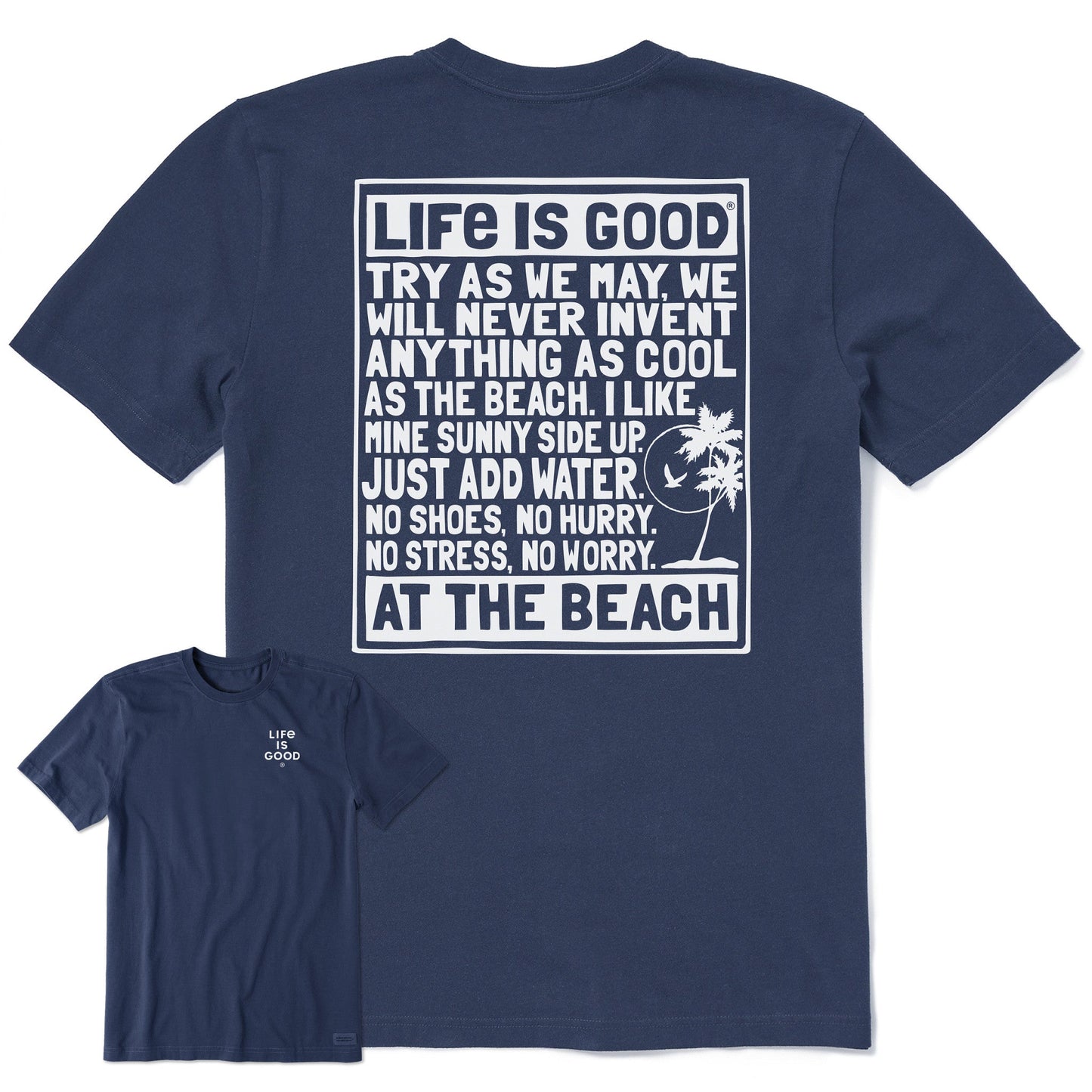 Men's Berts Beach Manifesto Short Sleeve Crusher Tee