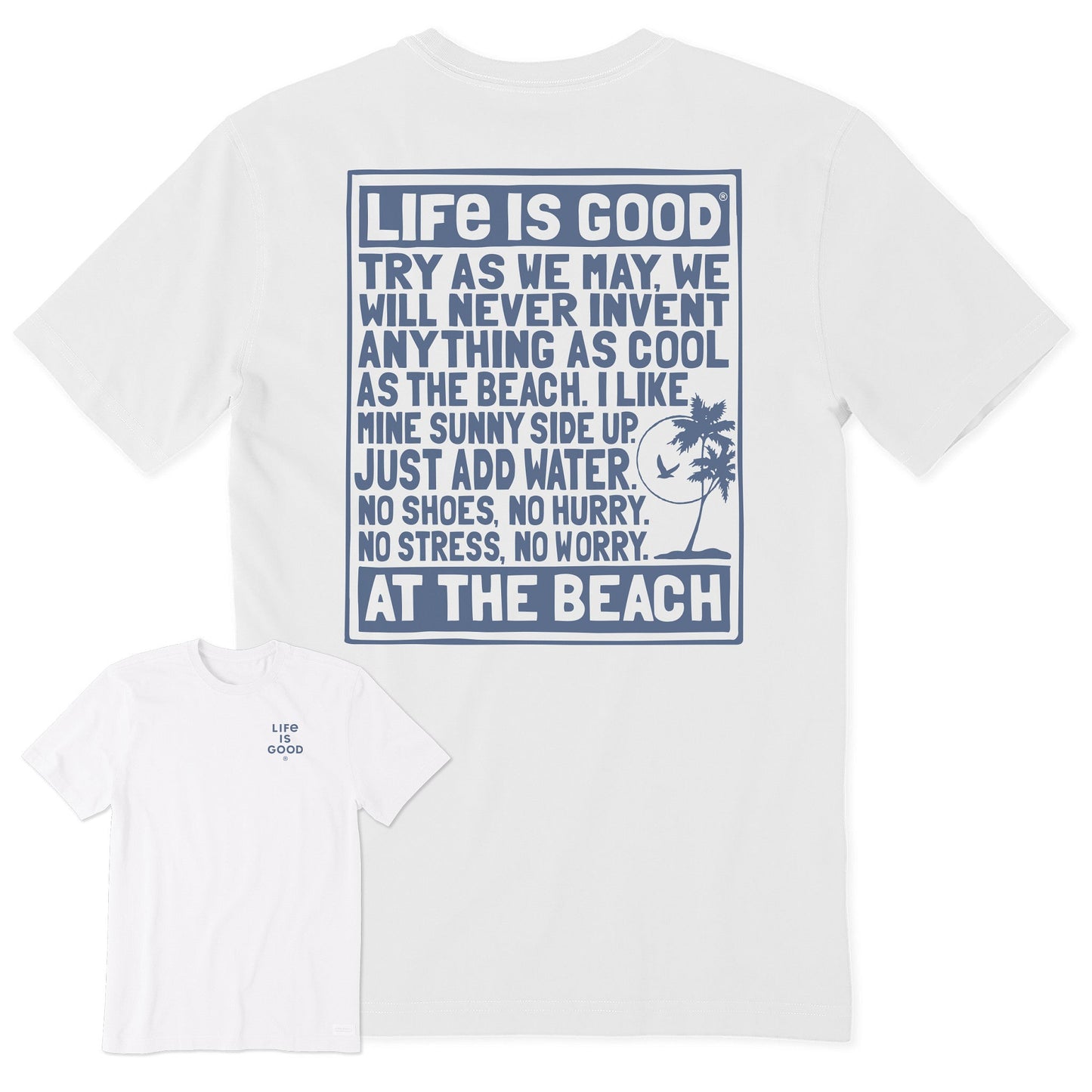 Men's Berts Beach Manifesto Short Sleeve Crusher Tee