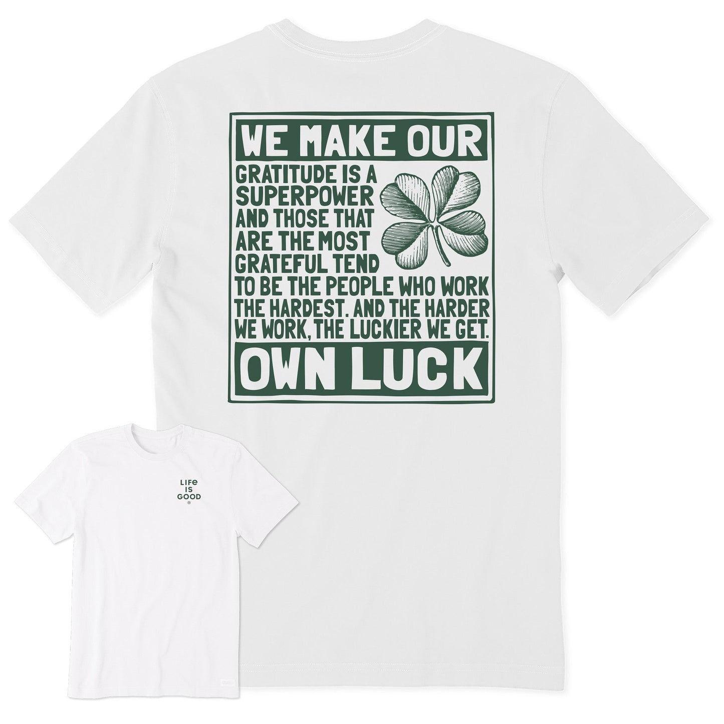 Men's Berts Luck Manifesto Short Sleeve Crusher Tee