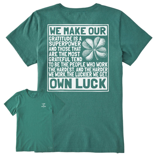 Women's Berts Luck Manifesto Short Sleeve Crusher Tee