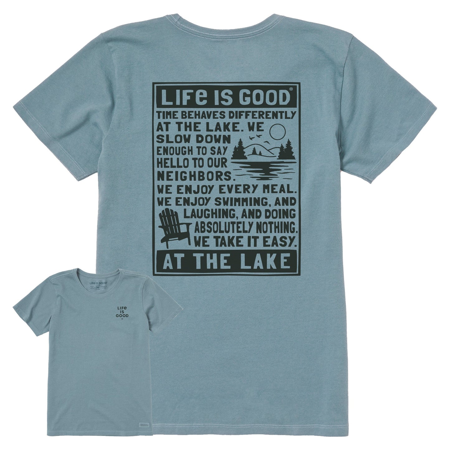 Women's Berts Lake Manifesto Short Sleeve Crusher Tee
