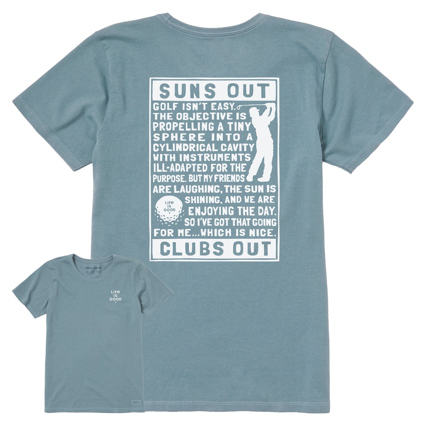 Women's Berts Golf Manifesto Short Sleeve Crusher Tee