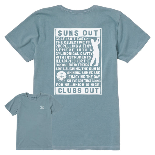 Women's Berts Golf Manifesto Short Sleeve Crusher Tee