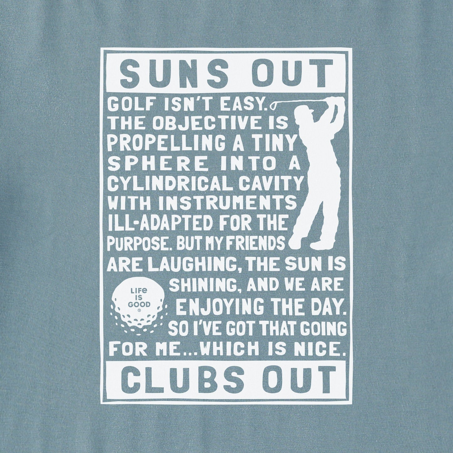 Women's Berts Golf Manifesto Short Sleeve Crusher Tee