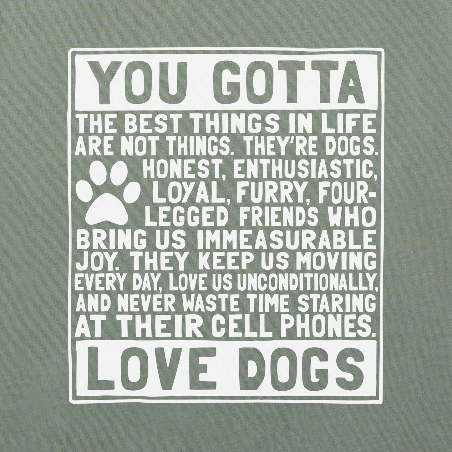 Women's Berts Dog Manifesto Short Sleeve Crusher Tee