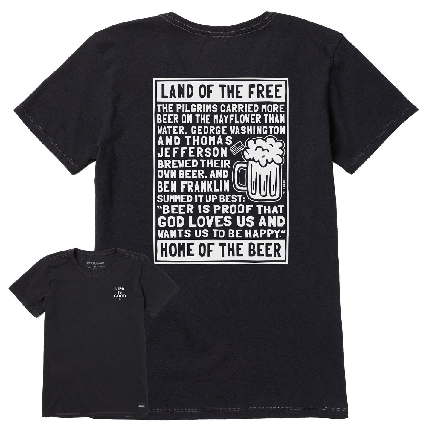 Women's Berts Beer Manifesto Short Sleeve Crusher Tee