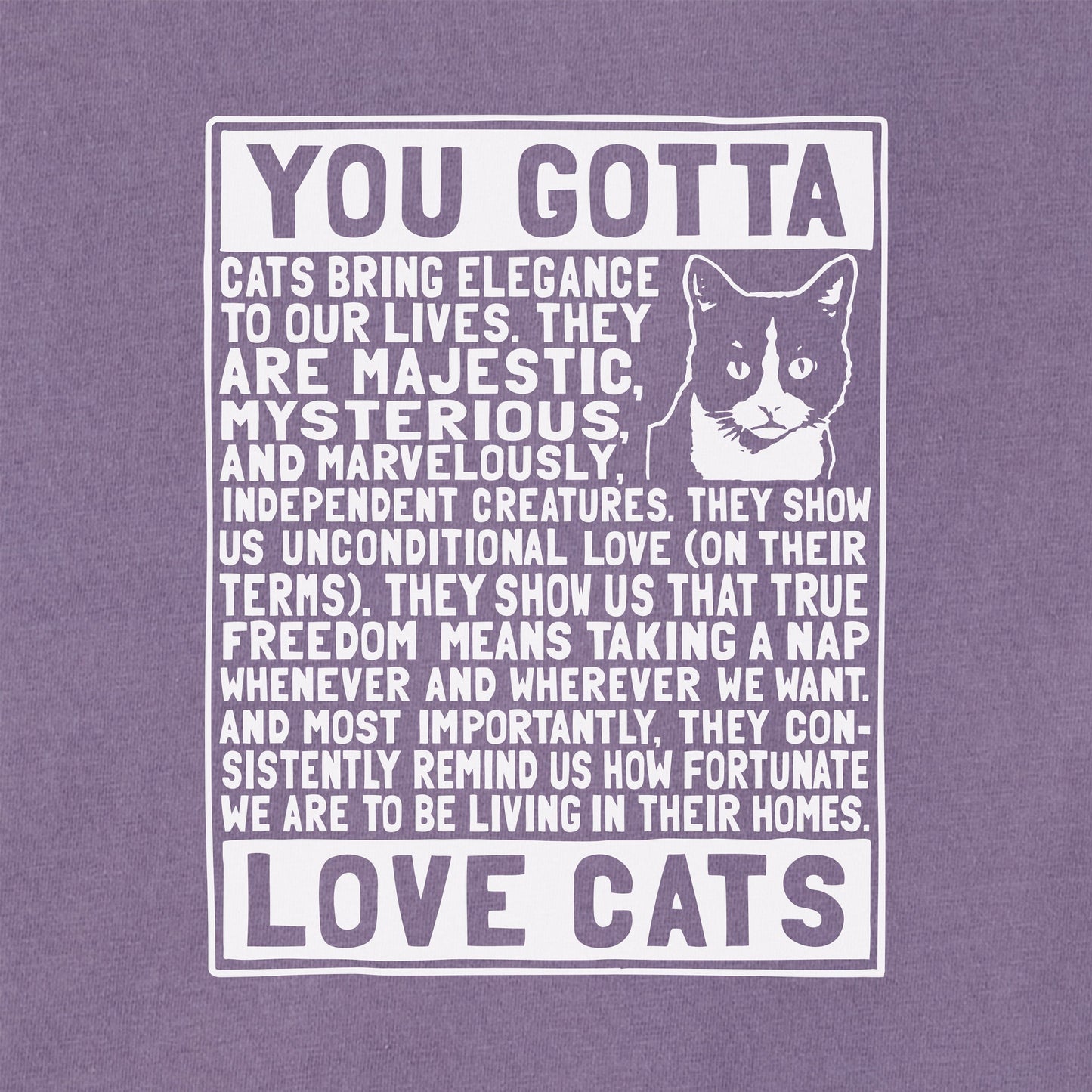 Women's Berts Cat Manifesto Short Sleeve Crusher Tee