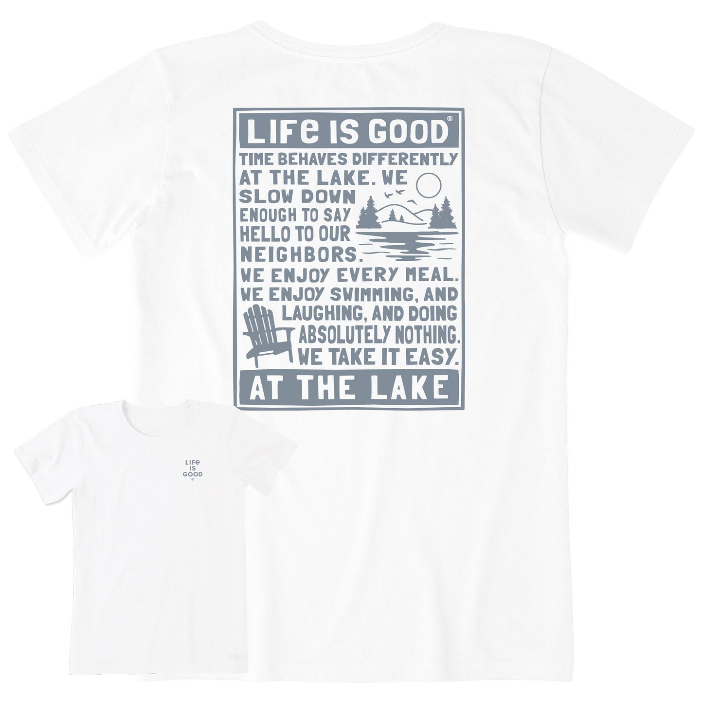 Women's Berts Lake Manifesto Short Sleeve Crusher Tee