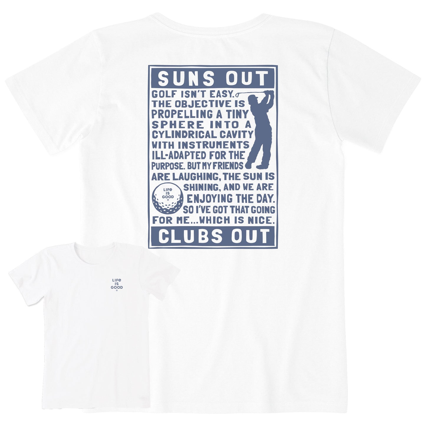 Women's Berts Golf Manifesto Short Sleeve Crusher Tee