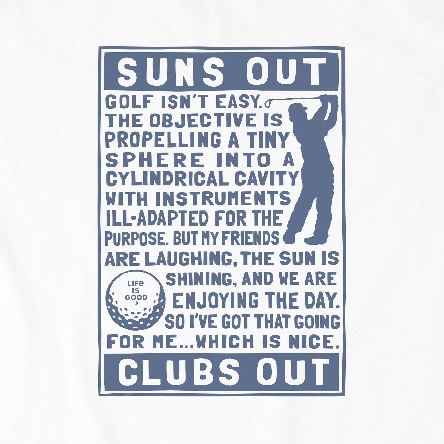 Women's Berts Golf Manifesto Short Sleeve Crusher Tee