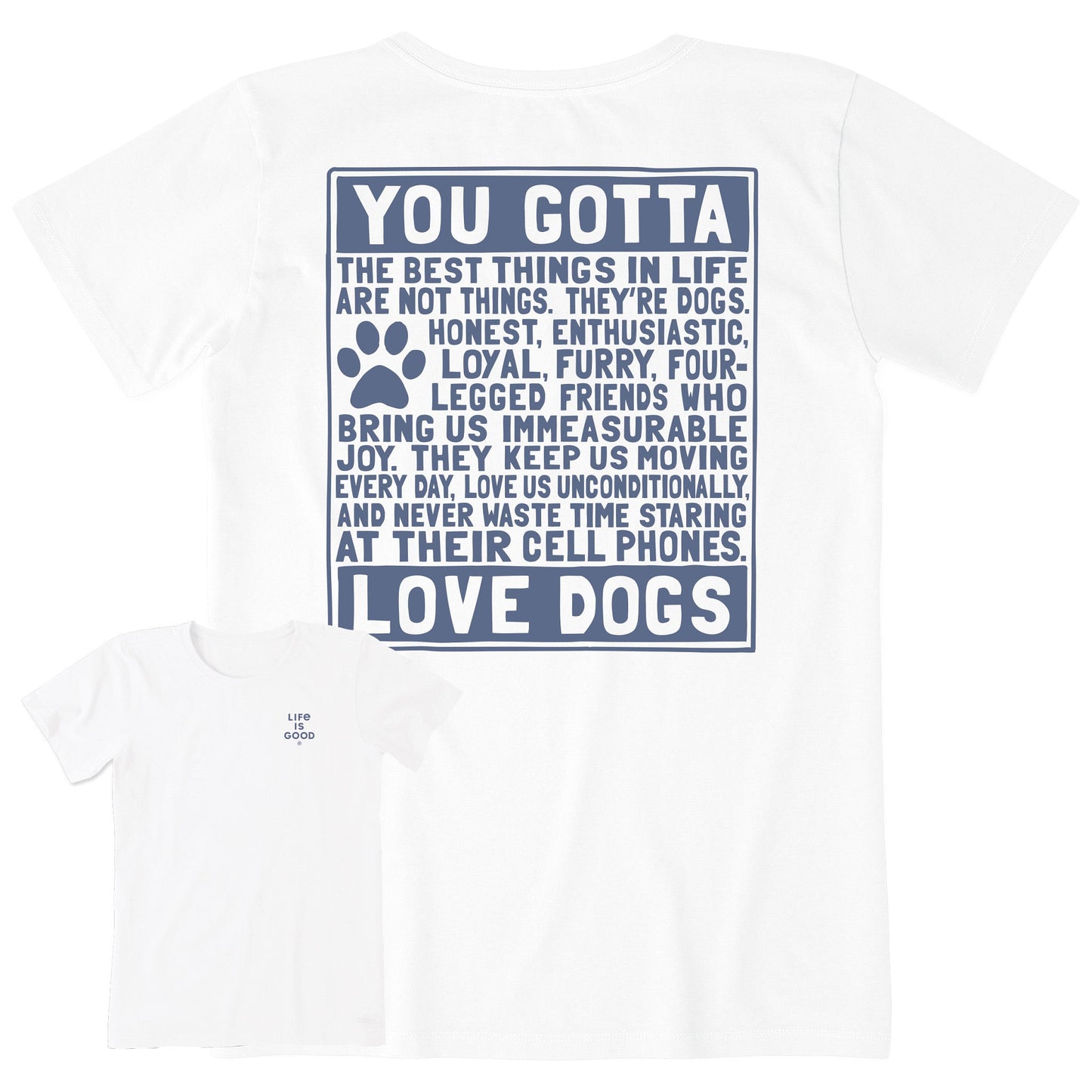 Women's Berts Dog Manifesto Short Sleeve Crusher Tee