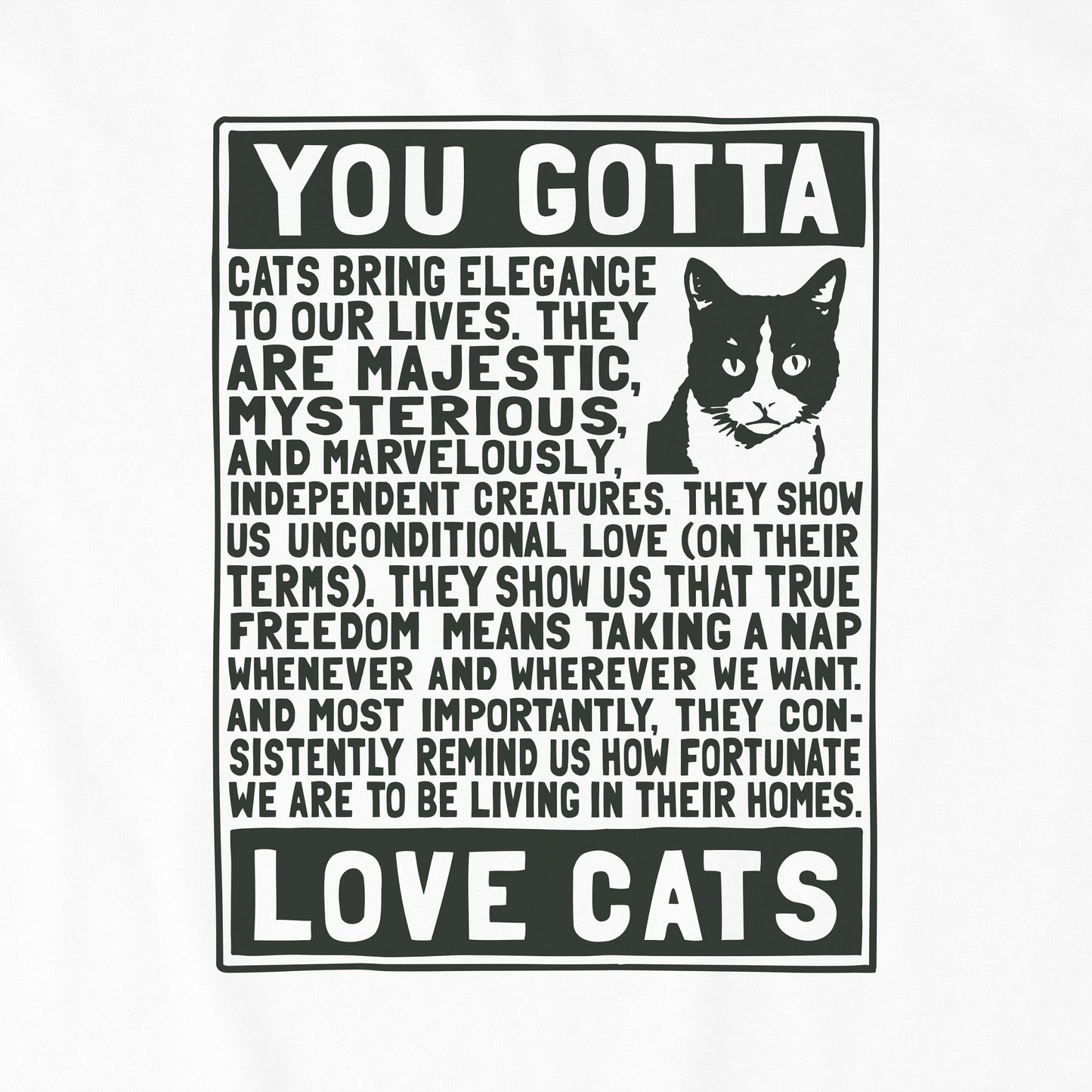 Women's Berts Cat Manifesto Short Sleeve Crusher Tee