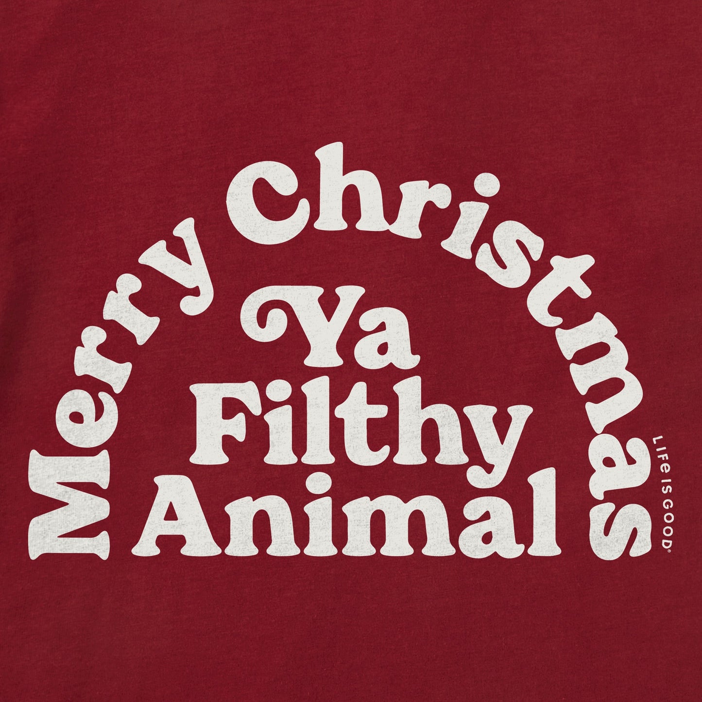 Toddler Merry Christmas Ya Filthy Animal Short Sleeve Crusher Tee
